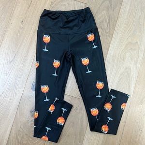 BRAND NEW aperol spritz leggings